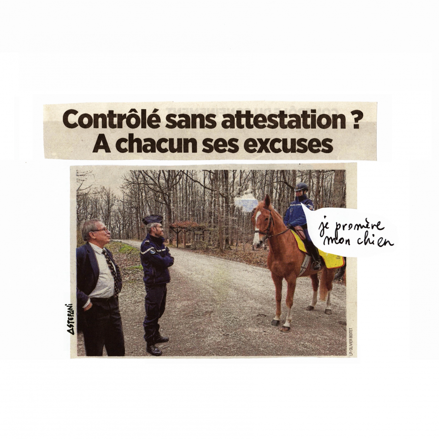 Controle sans attestation a chacun ses excuses